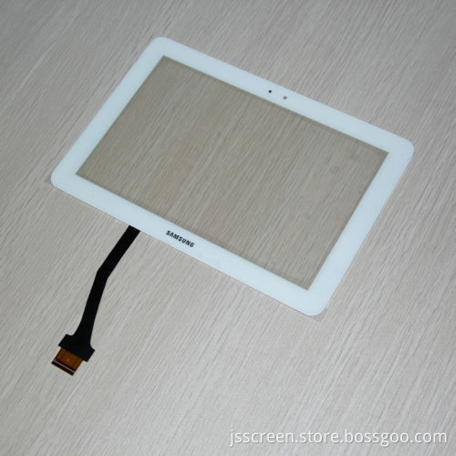 LCD screen touch digitizer panel glass white for Samsung Galaxy GT-P7500 GT-P7510